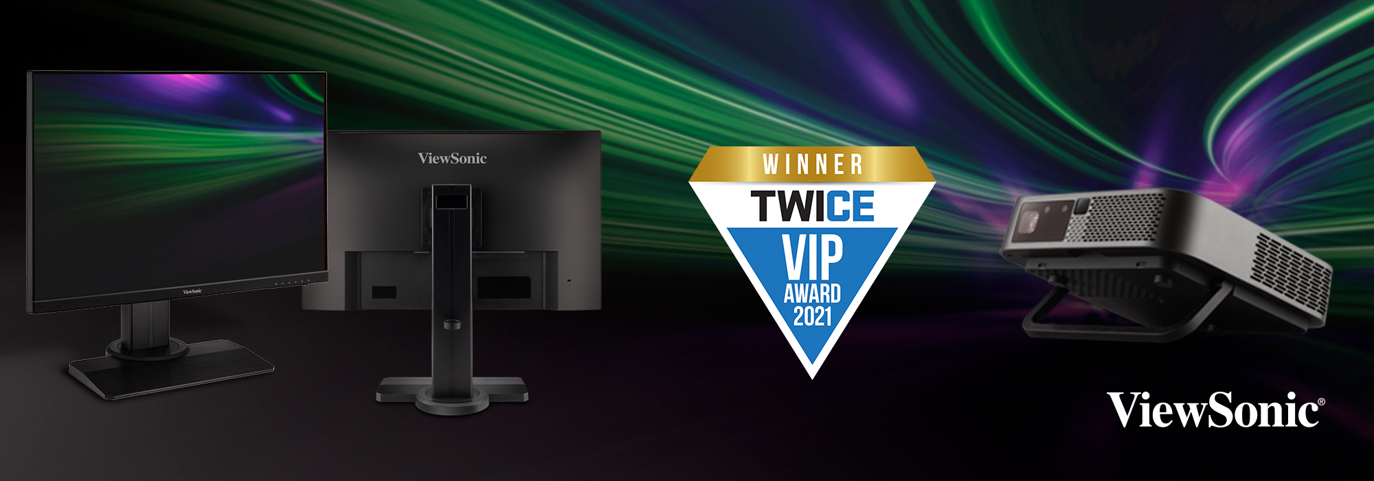 The ViewSonic XG2705-2K and M2e Products Honored with a 2021 TWICE VIP Award